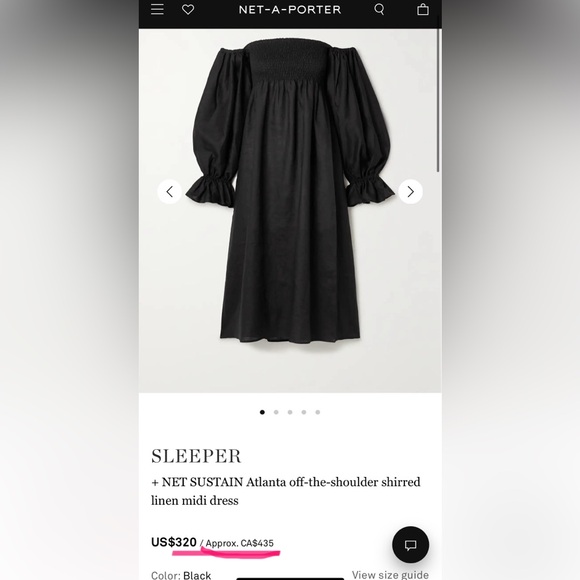 SLEEPER Atlanta Linen midi dress - brand new with tag - Picture 5 of 11